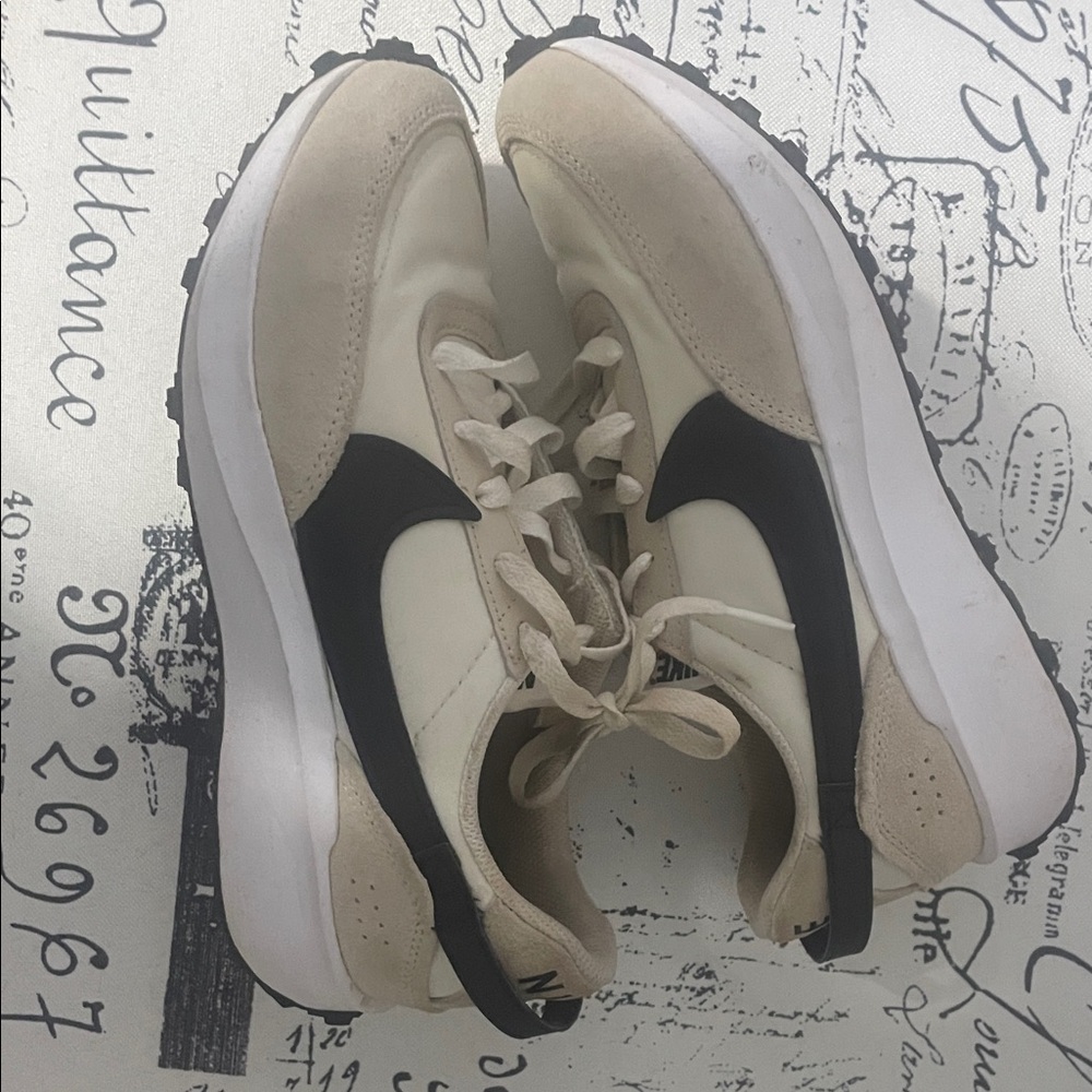 Nike Women's Athletic Shoes in Cream and Black